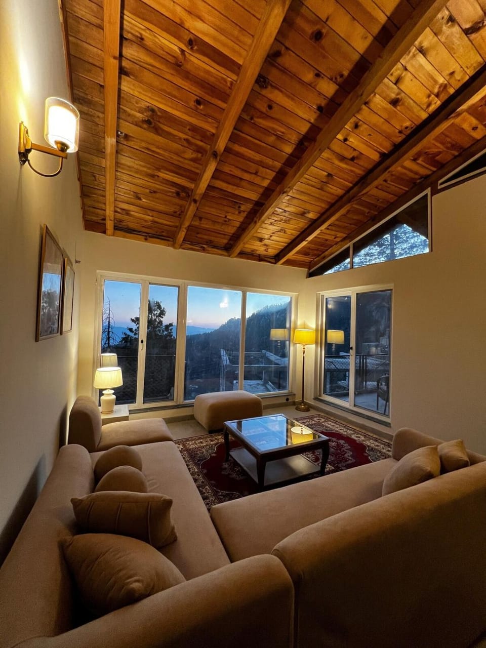 Natural landscape, Living room, Seating area