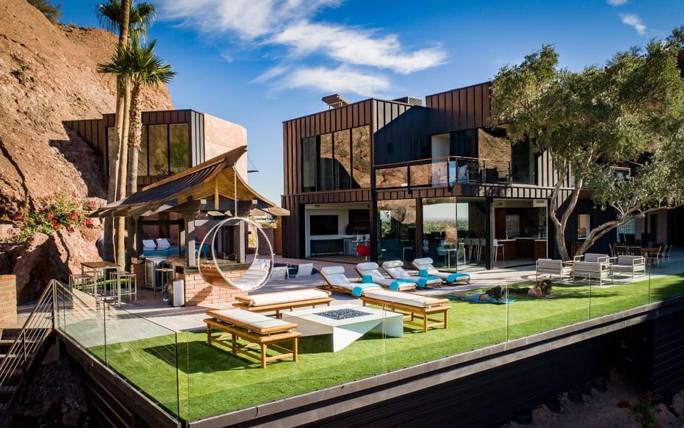 Property building, Day, Natural landscape, sunbed