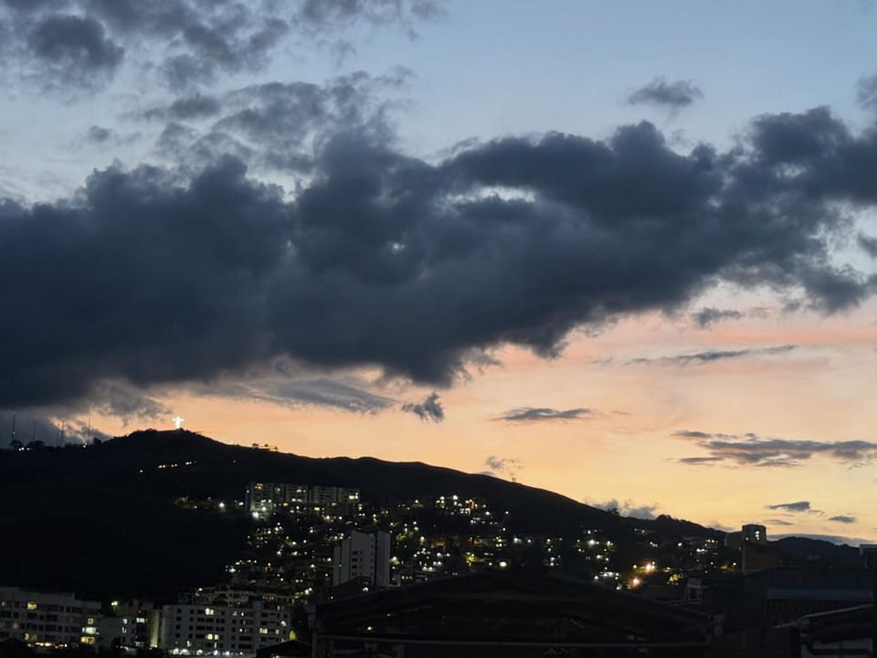 Mountain view, Sunset