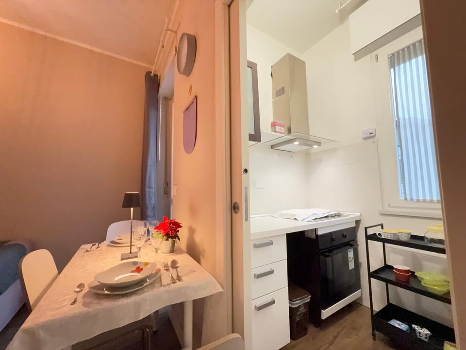 Kitchen or kitchenette, Dining area, oven, stove