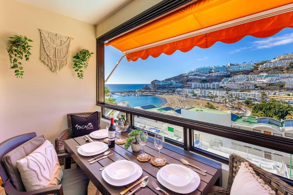 Puerto Rico Beach La Cascada Sea & Pool View Apartment in Puerto Rico de Gran Canaria
