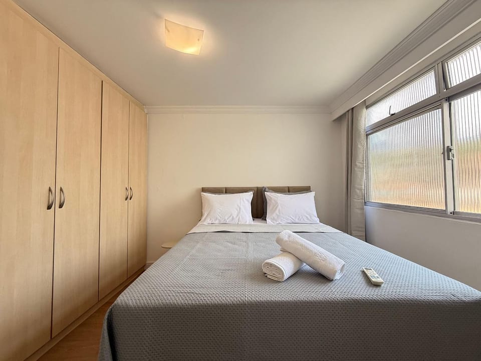 Bed, Photo of the whole room, Bedroom, towels, wardrobe