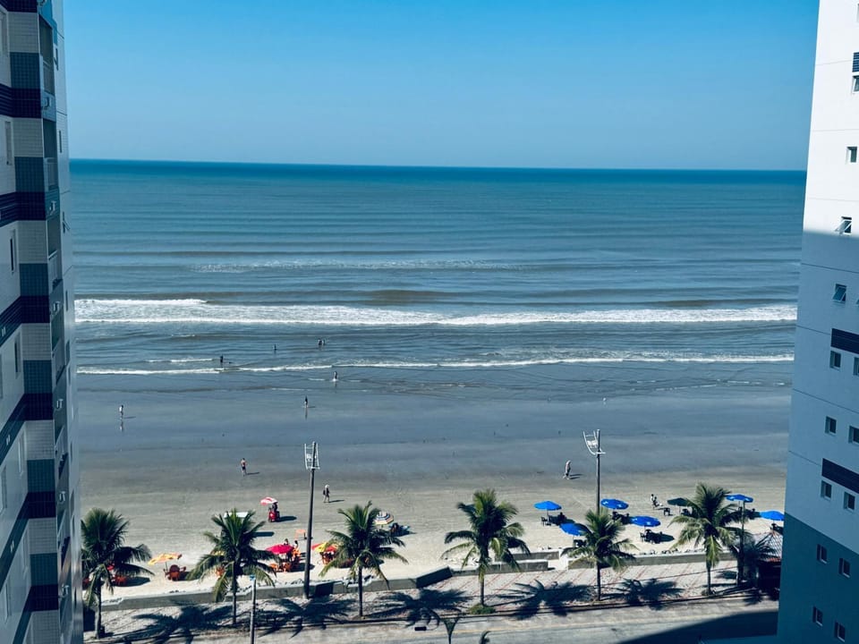 Apto frente o mar com 3 piscinas Wi-Fi gratuito aceito pet Apartment in State of São Paulo