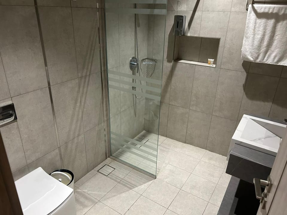 Shower, Toilet, Bathroom, towels