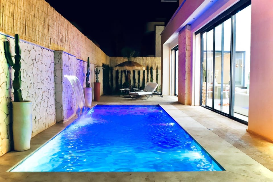 Night, Swimming pool