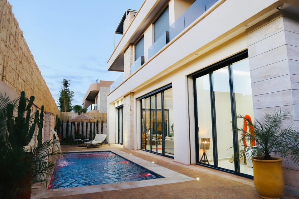 Property building, Patio, Day, Pool view, Swimming pool