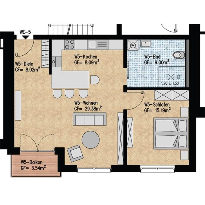 2 Zimmer Apartment Apartment in Chemnitz