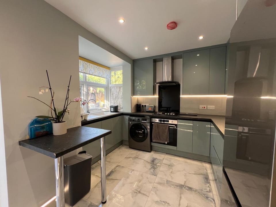 Kitchen or kitchenette, furniture, oven, stove