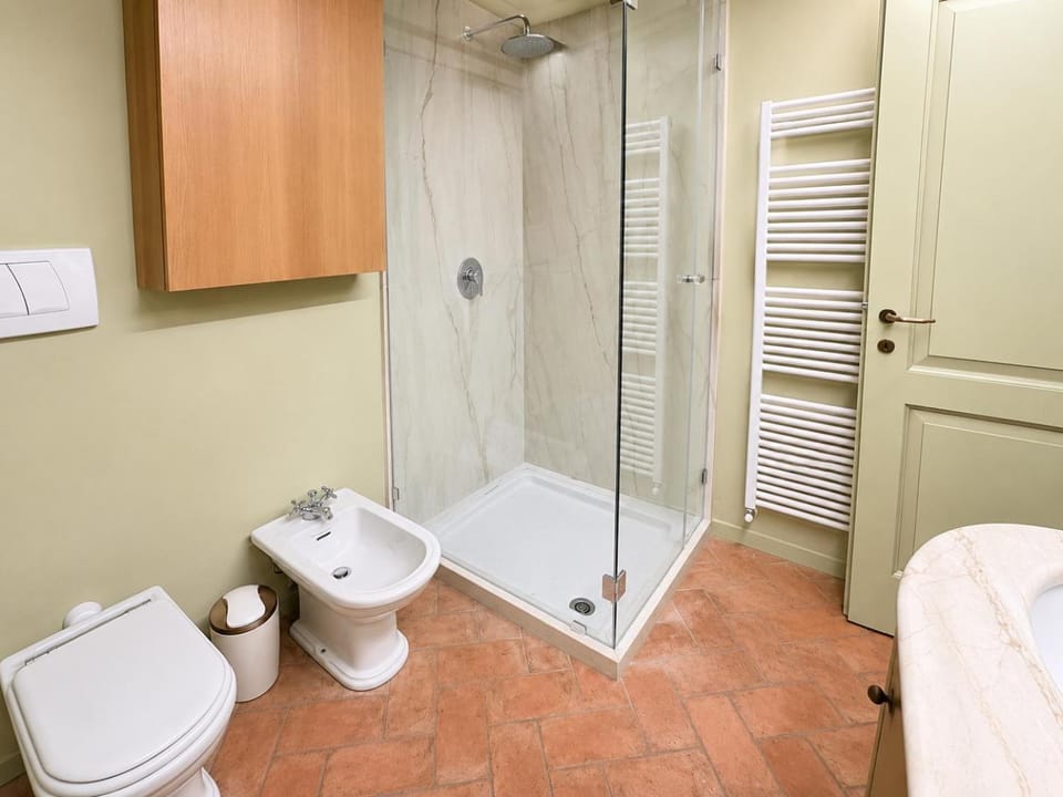 Shower, Toilet, Bathroom, bidet, towels