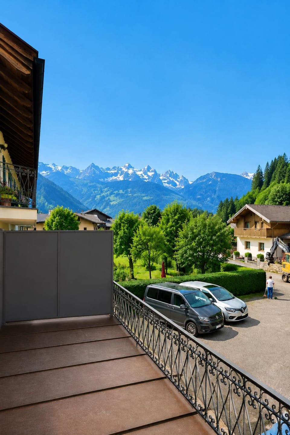 Property building, Spring, Natural landscape, Mountain view, Parking