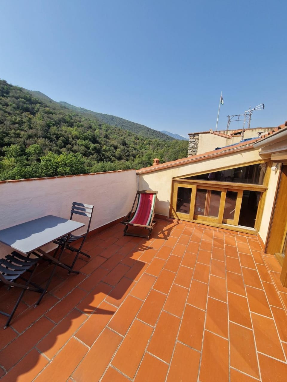 Natural landscape, View (from property/room), Balcony/Terrace, Mountain view, sunbed