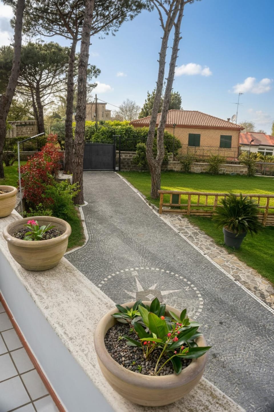 Property building, Garden view