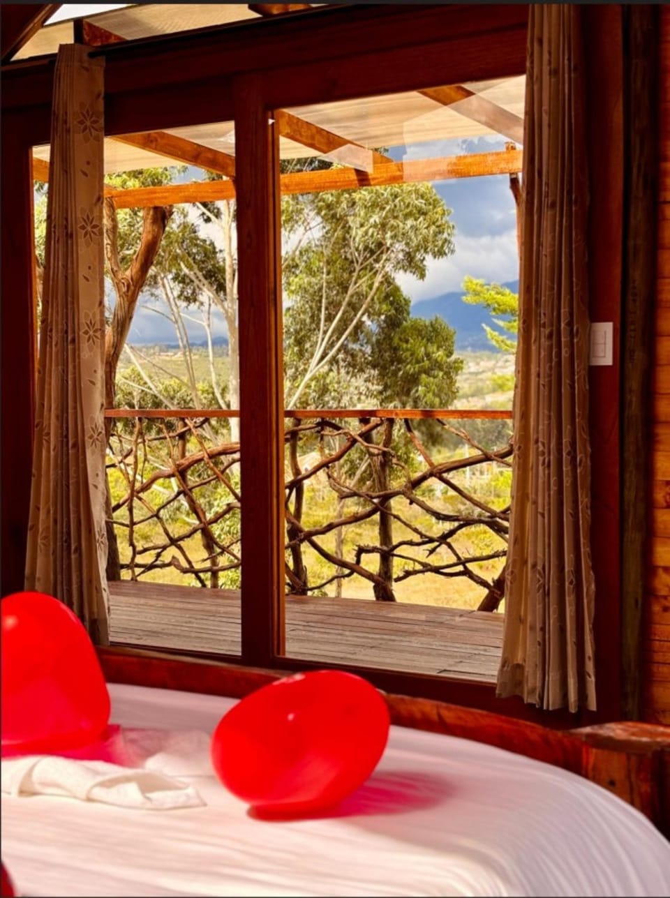 Bed, Garden, Bedroom, Mountain view
