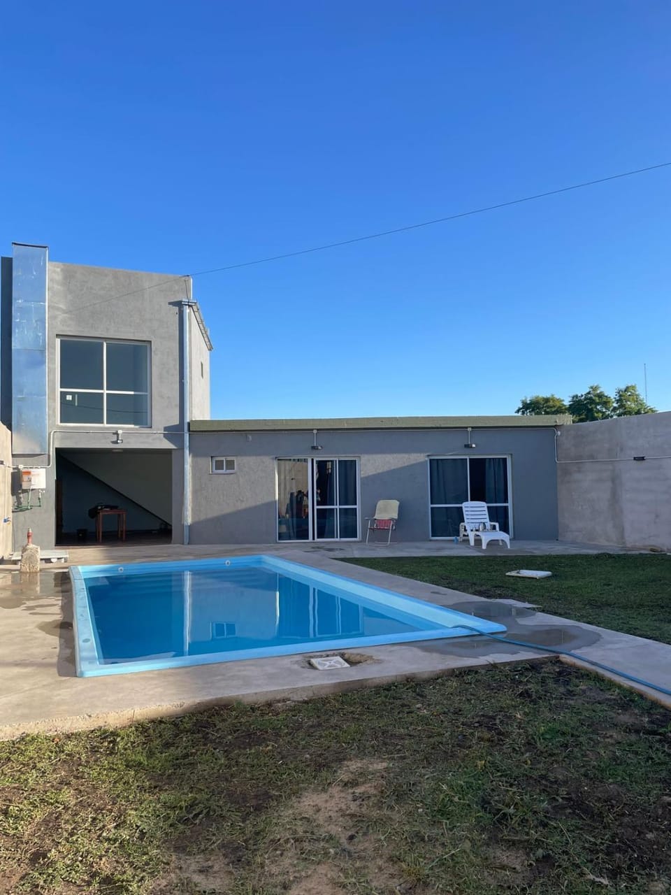 Property building, Patio, Swimming pool