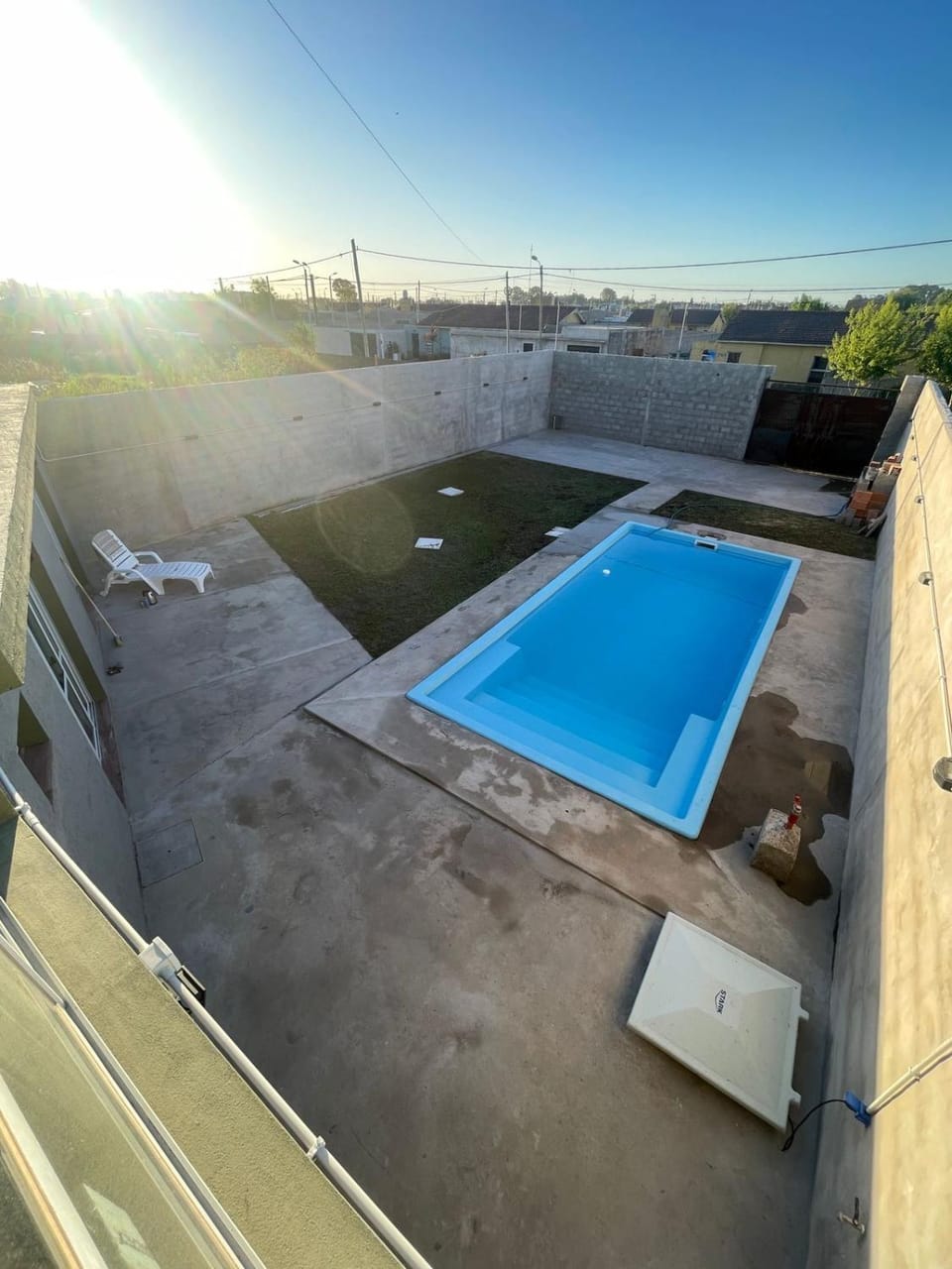 Patio, Swimming pool, Parking