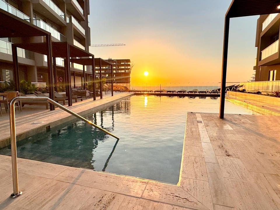 Sea view, Swimming pool, Sunset