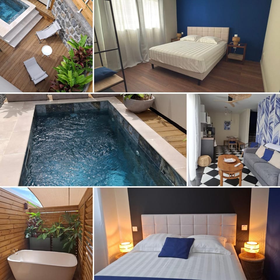 Bed, Photo of the whole room, Bedroom, Swimming pool