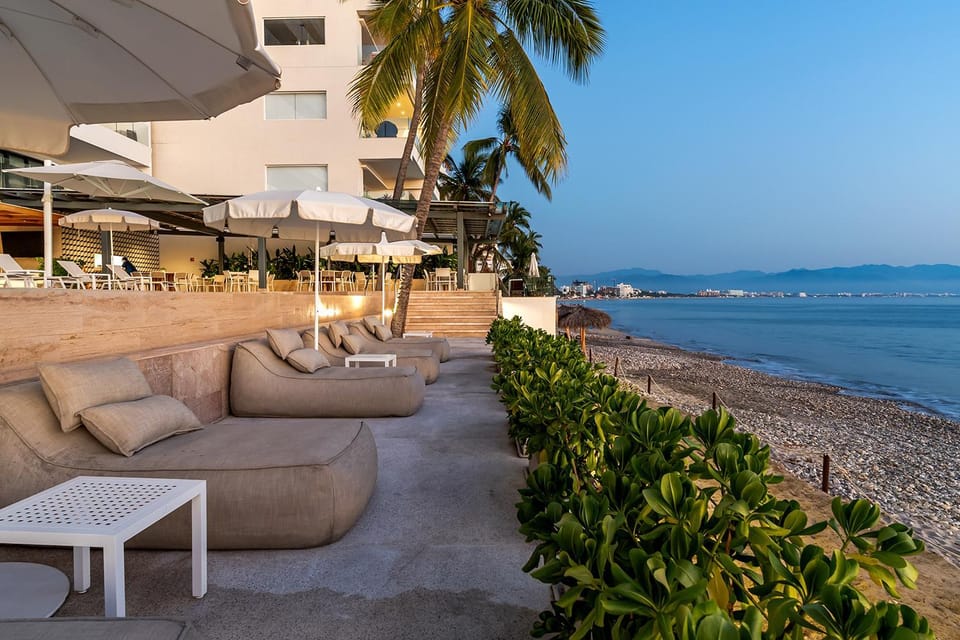 Natural landscape, Seating area, Beach, Sea view, sunbed