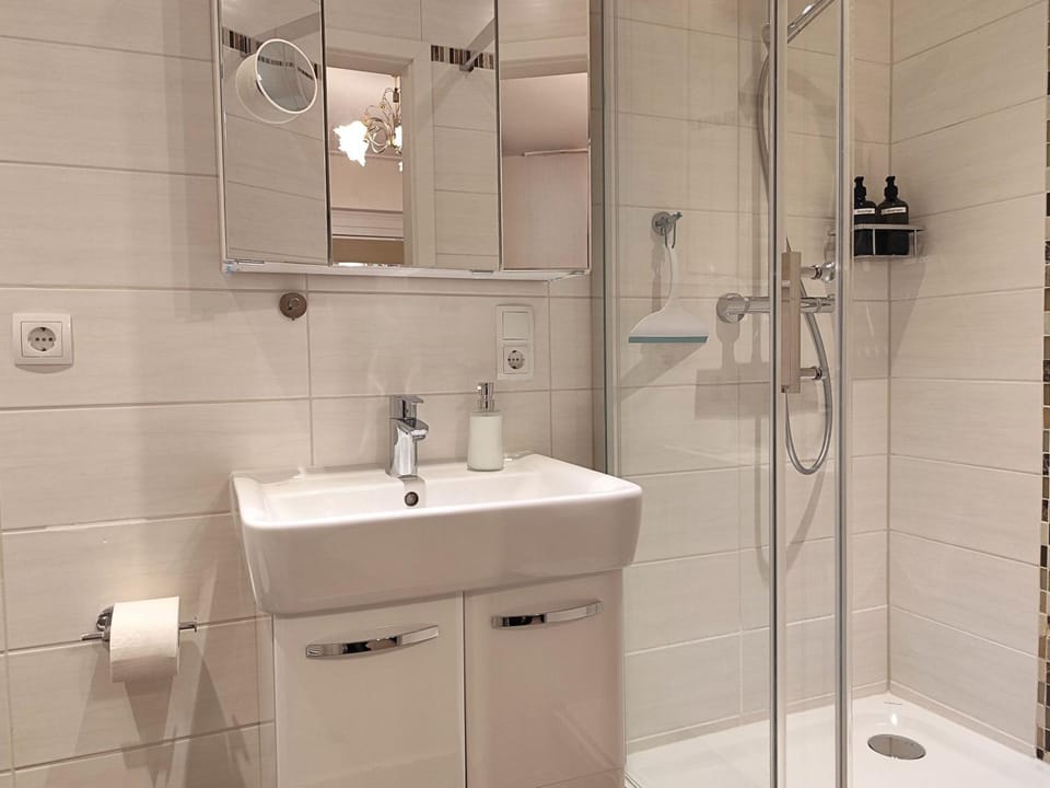 Shower, Toilet, hair dryier