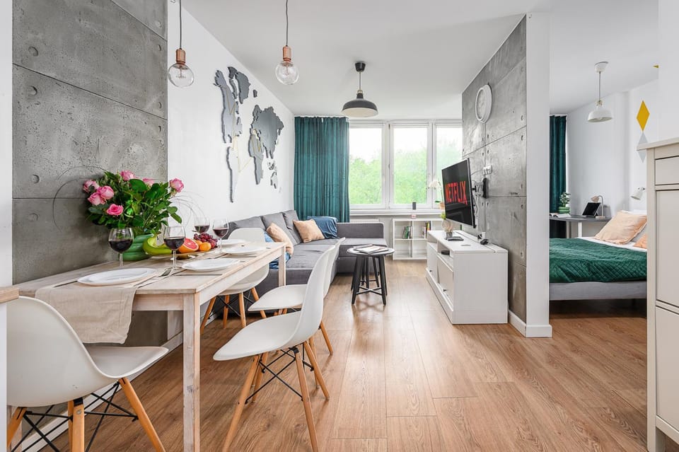 Bed, Kitchen or kitchenette, Living room, Photo of the whole room, Seating area, Dining area, Bedroom