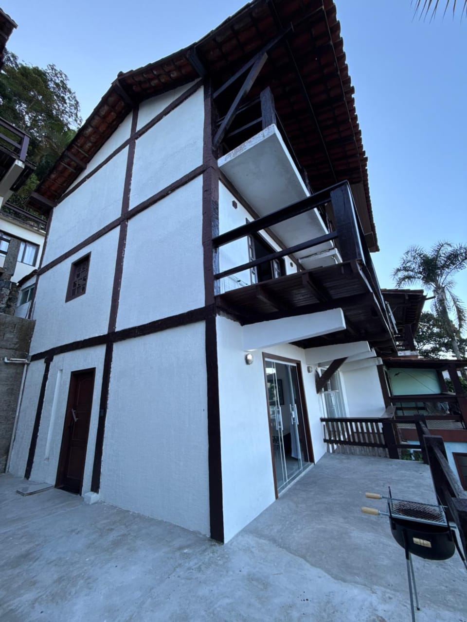 Facade/entrance, BBQ facilities