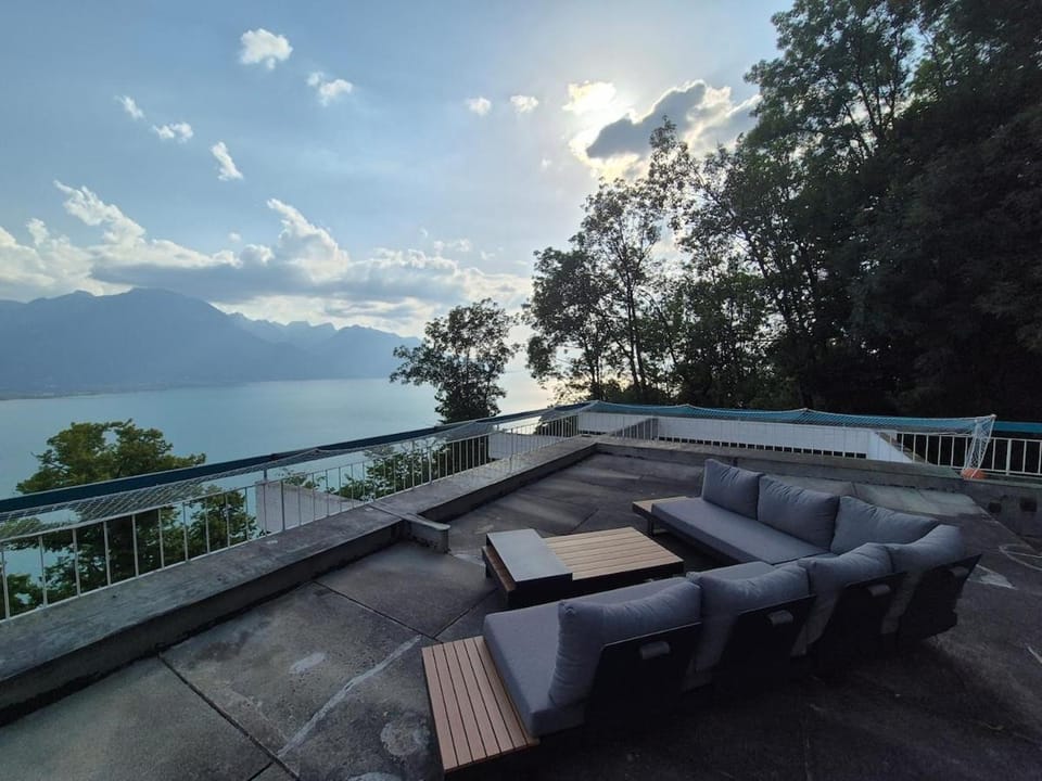 Architect house with gorgeous view lake & Wildlife Villa in Montreux