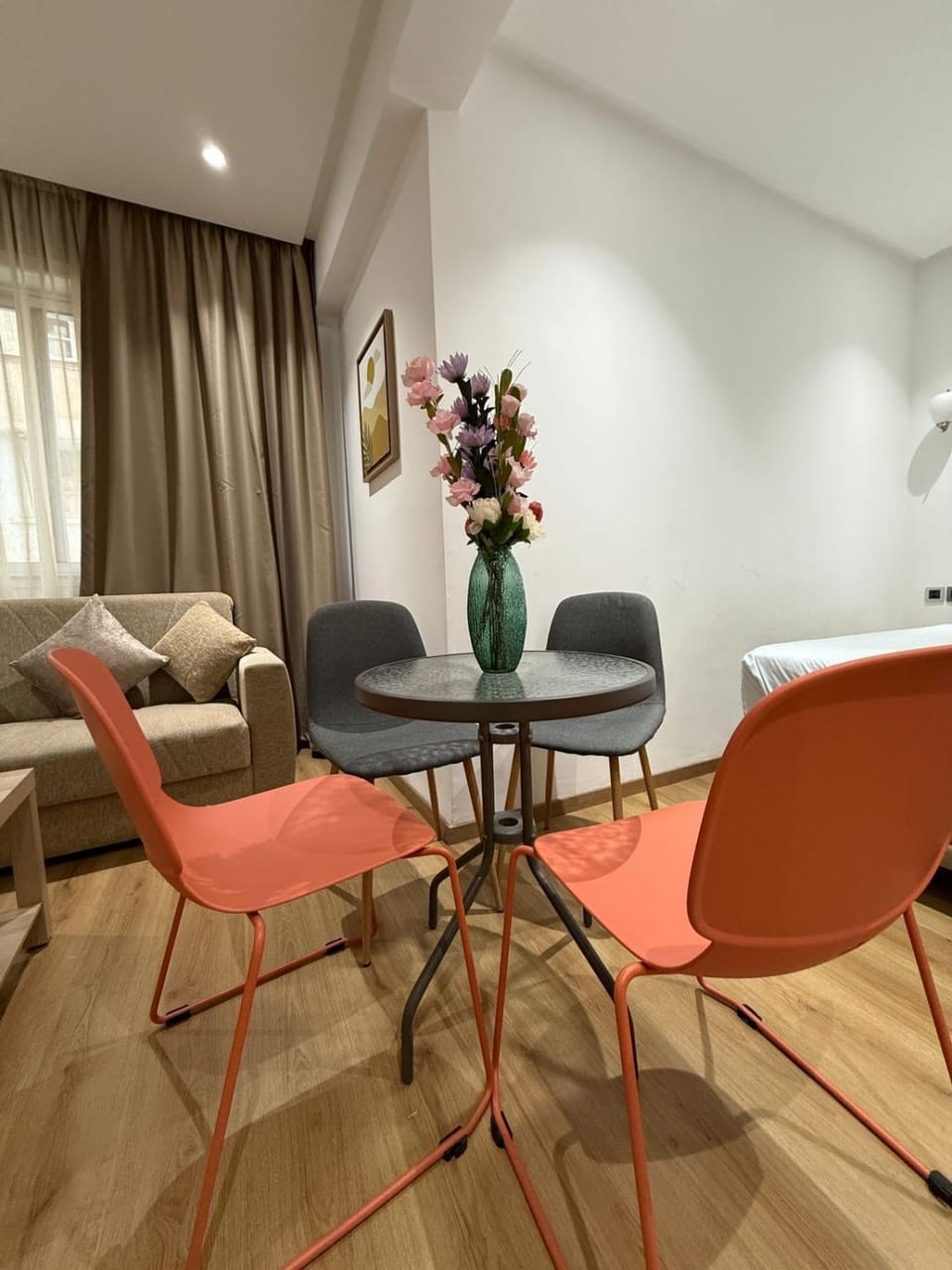 Living room, Seating area, Dining area