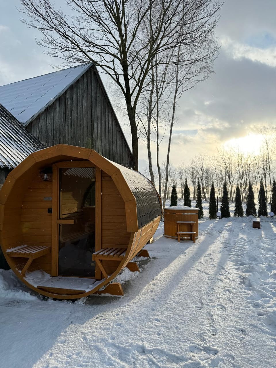 Day, Natural landscape, Winter, Sauna
