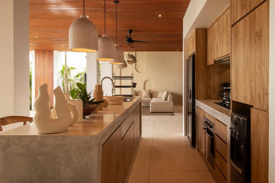 Kitchen or kitchenette, oven, stove