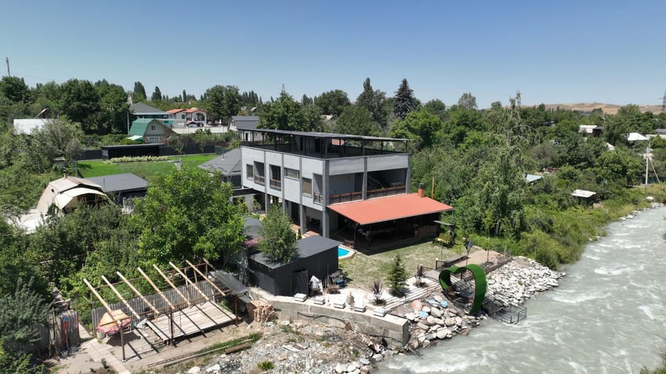 Property building, Day, Natural landscape, River view