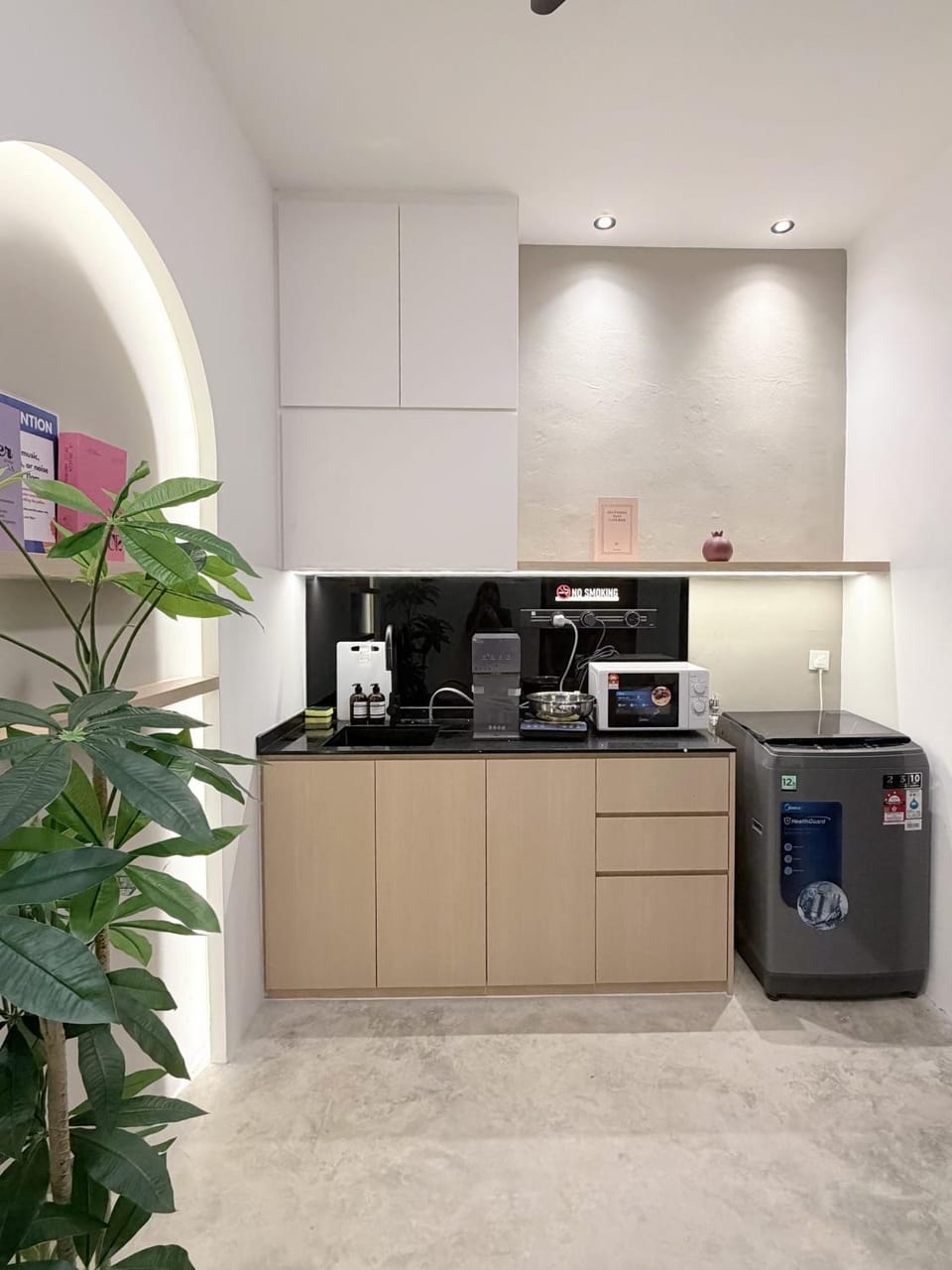 Communal kitchen, Area and facilities, washing machine