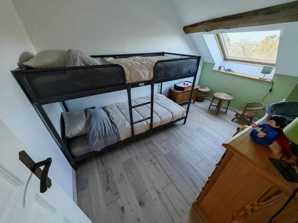 Bed, Photo of the whole room, Bedroom, bunk bed