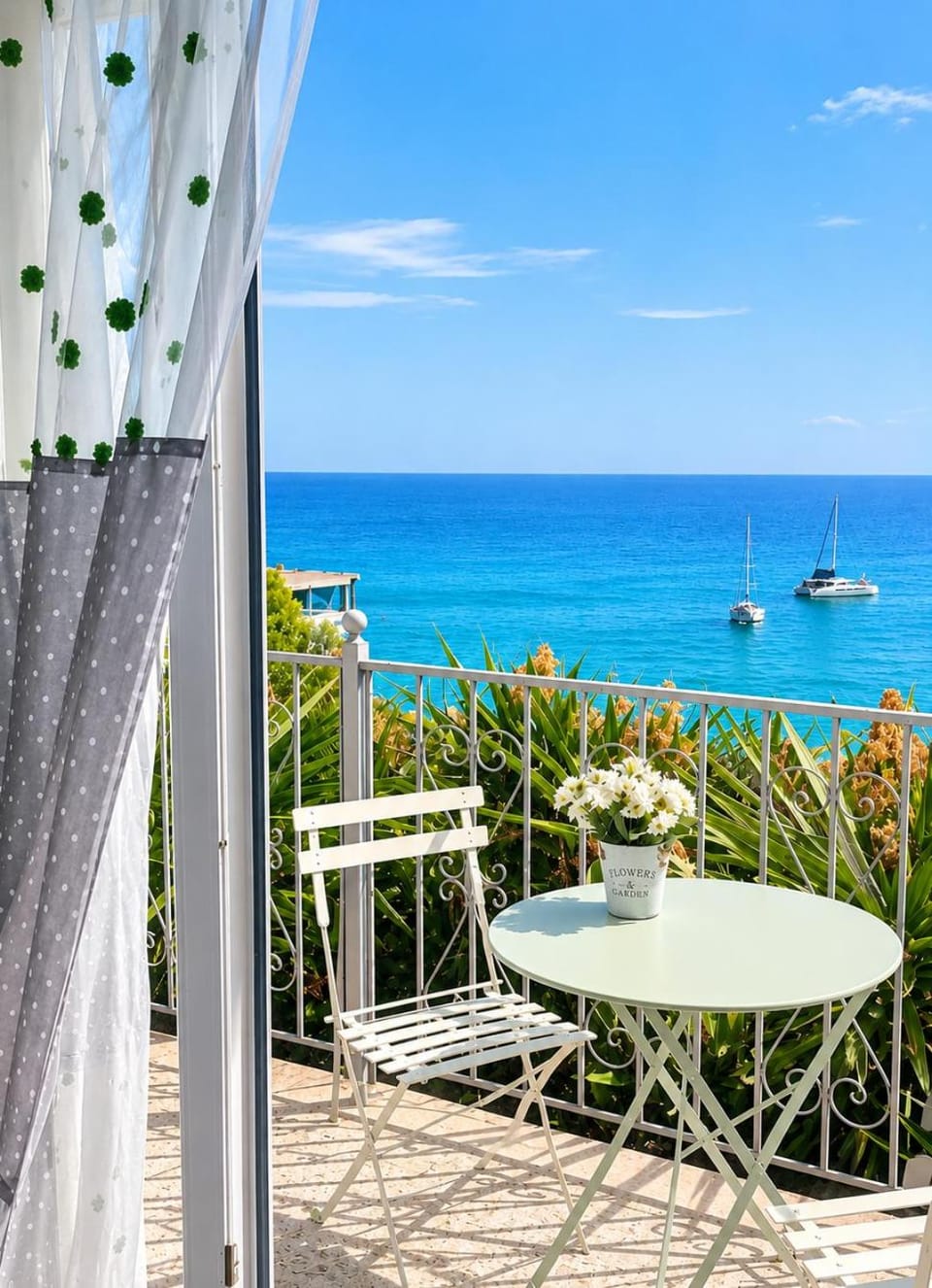 View (from property/room), Balcony/Terrace, Sea view