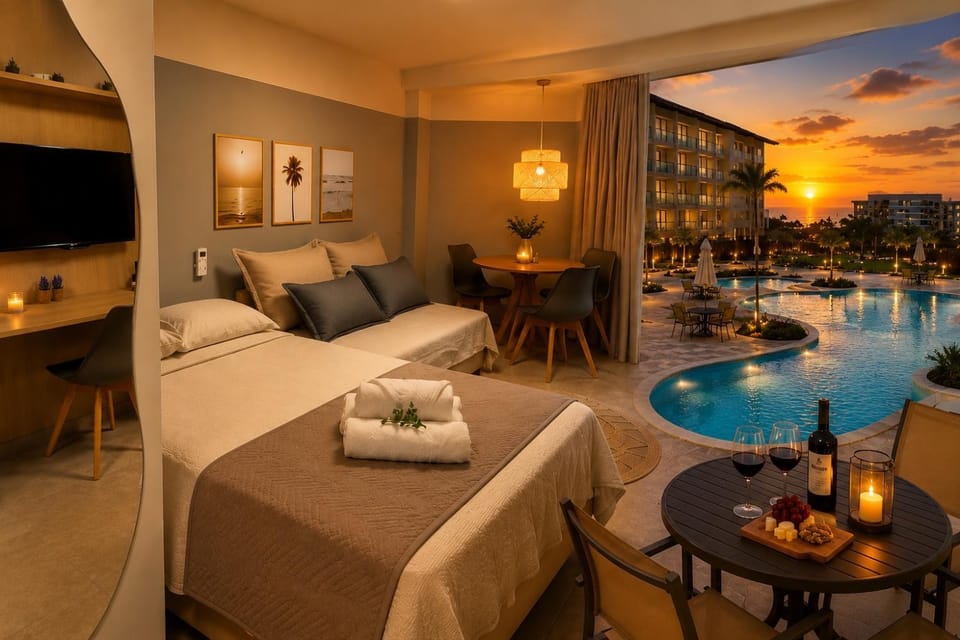 Flat em Carneiros 350m da Praia Piscina Rooftop Apartment in State of Pernambuco, Brazil