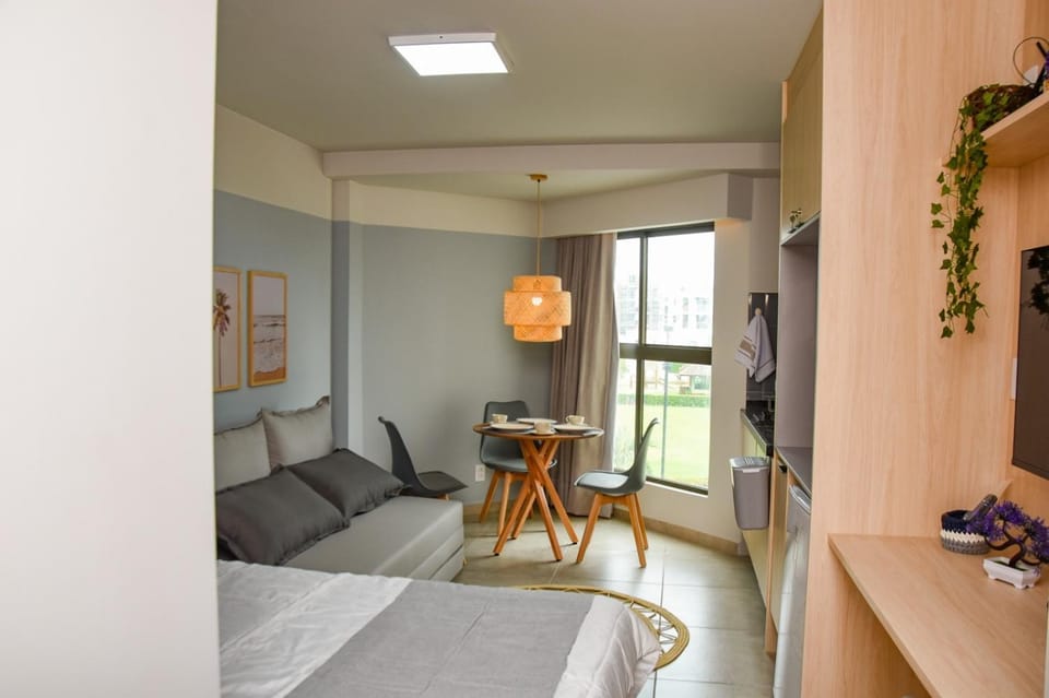 Photo of the whole room, Seating area