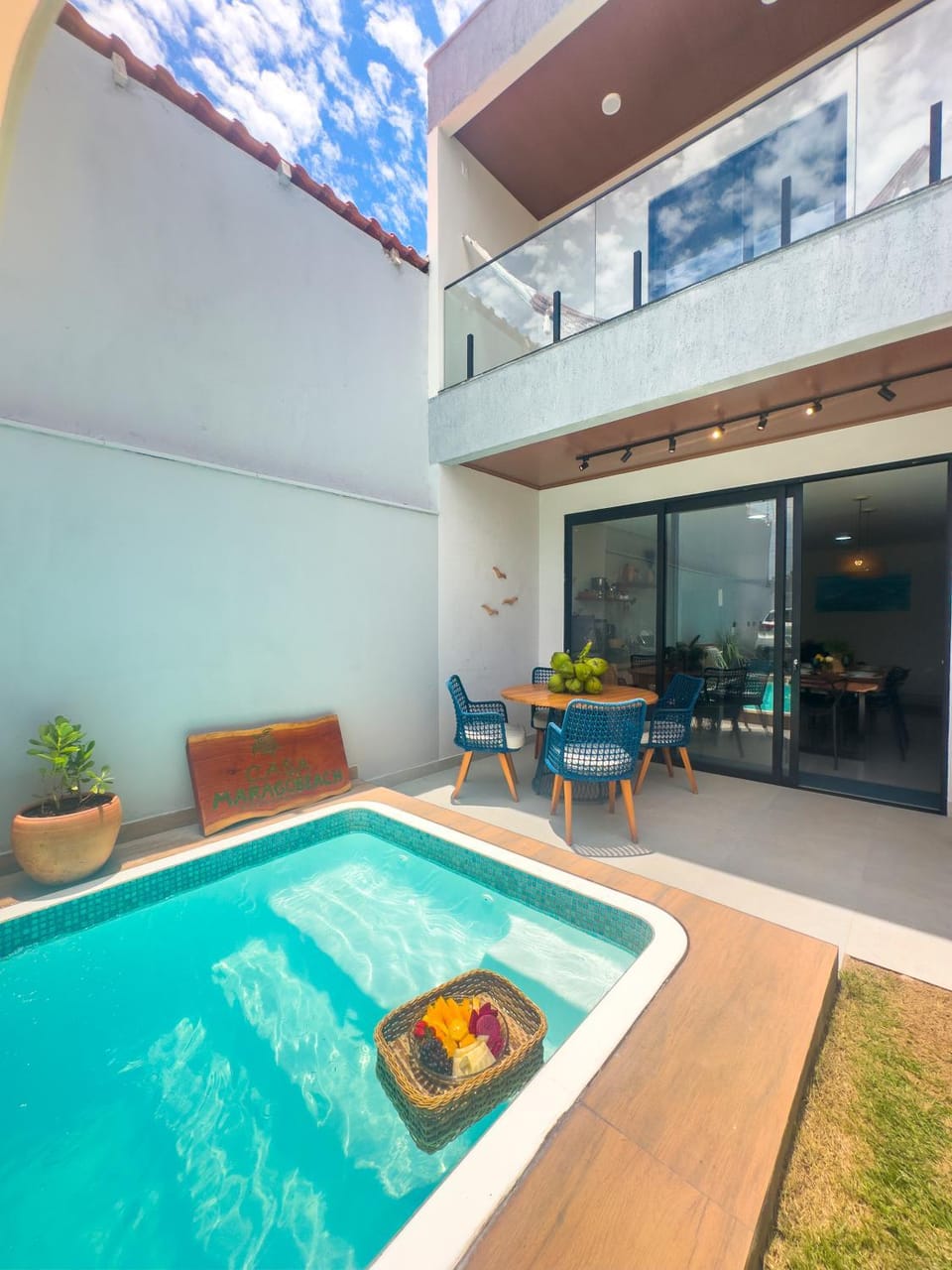 Property building, Patio, Swimming pool