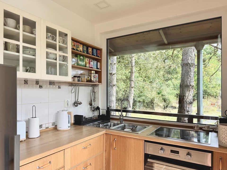 Kitchen or kitchenette, dishwasher