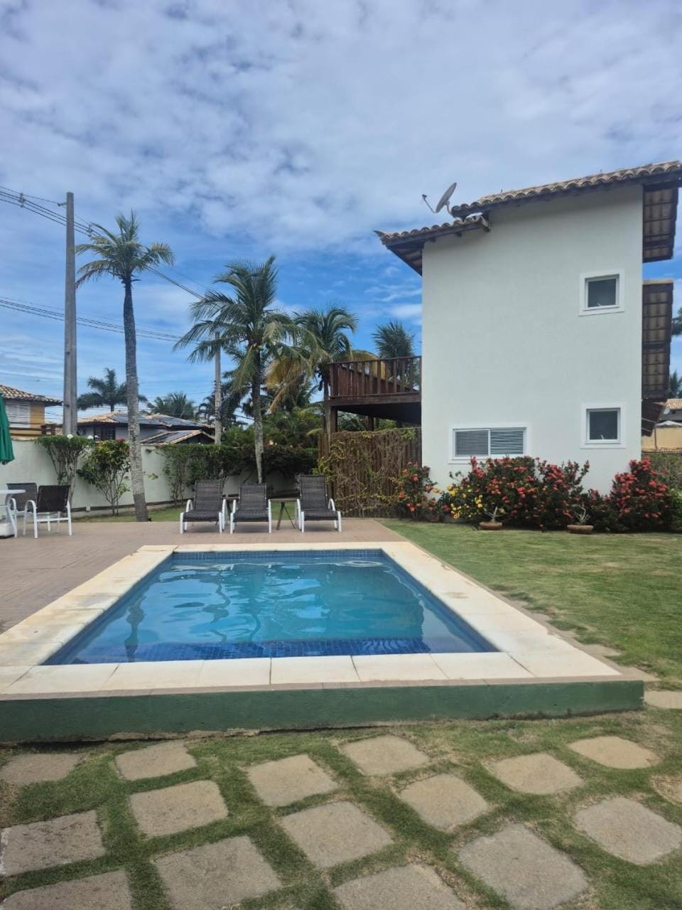 Pool view, Swimming pool, sunbed