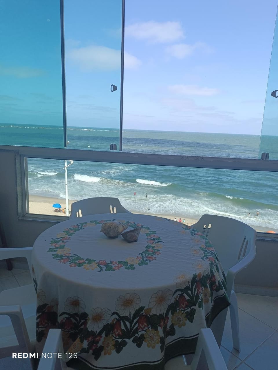 Day, Natural landscape, View (from property/room), Balcony/Terrace, Dining area, Beach, Sea view