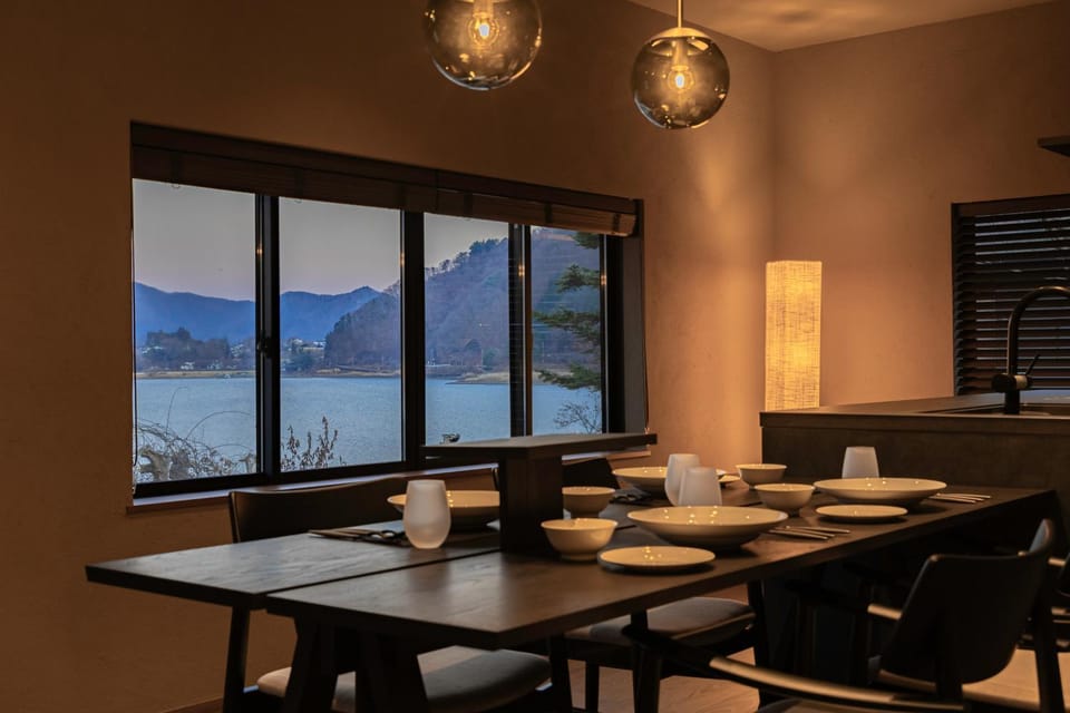 Natural landscape, Dining area, Lake view