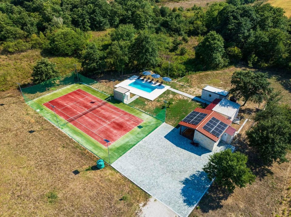 Property building, Bird's eye view, Summer