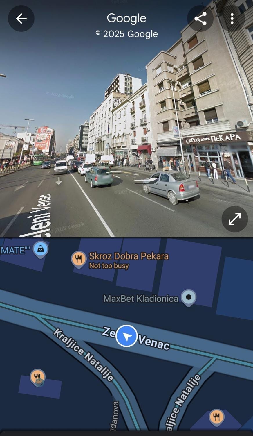 Street view, Location
