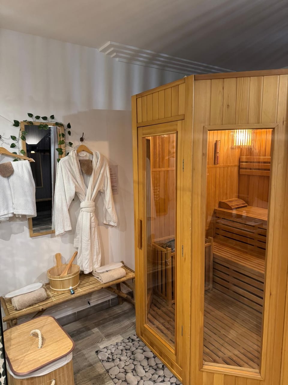 Sauna, towels