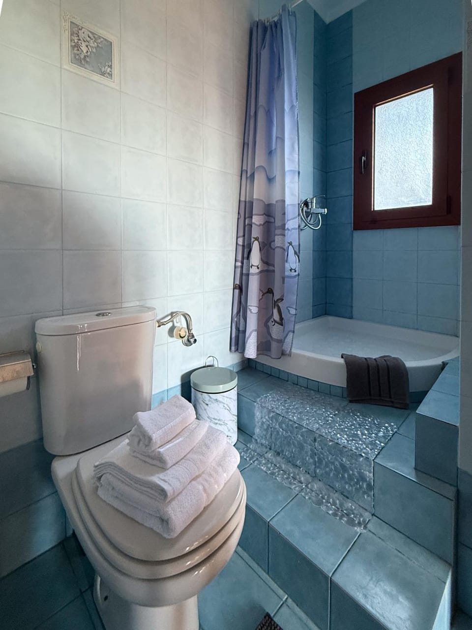 Bathroom, towels