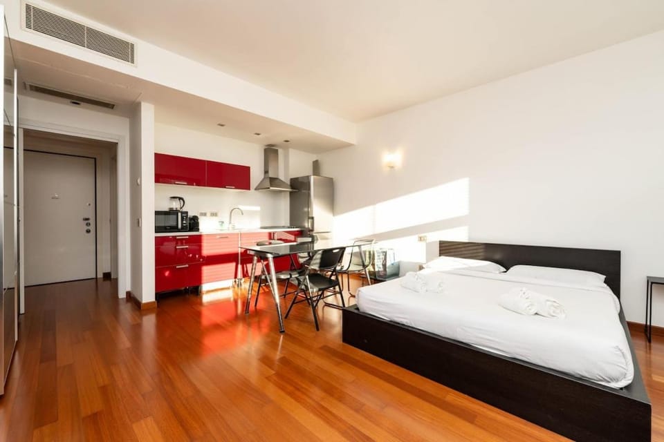 Bed, Kitchen or kitchenette, Photo of the whole room