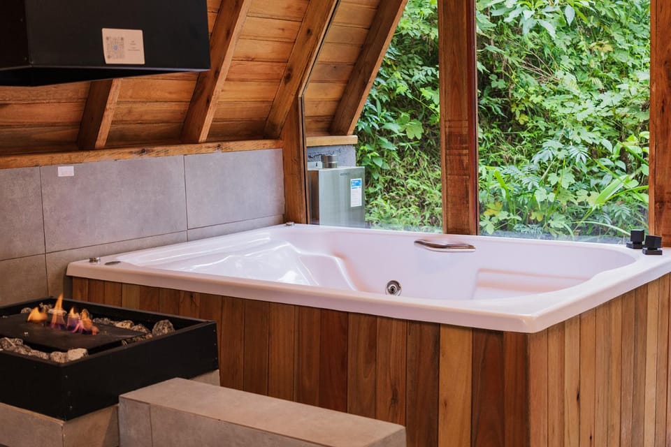Hot Tub, Hot Tub, fireplace
