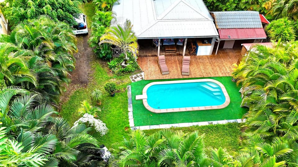 Day, Natural landscape, Bird's eye view, Garden, Garden, Garden view, Pool view, Swimming pool, sunbed