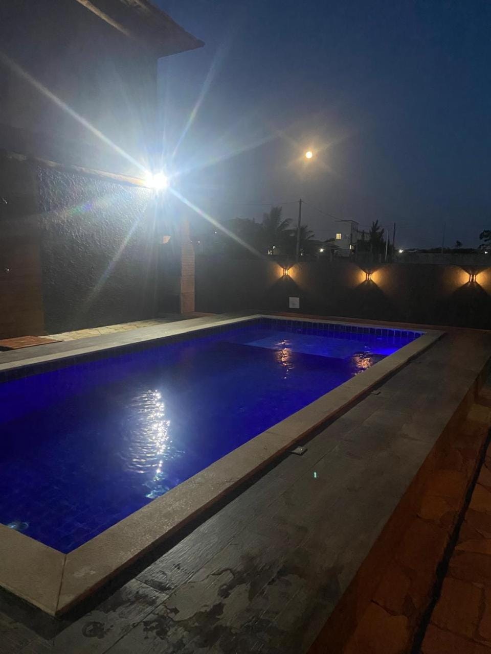 Night, Swimming pool