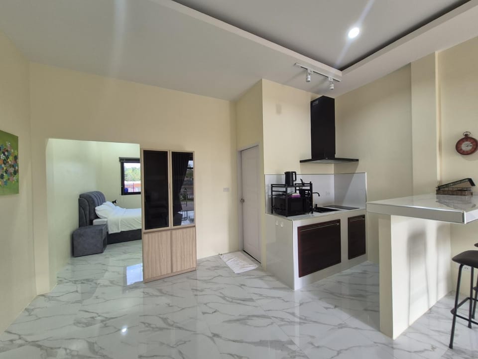 Kitchen or kitchenette, Dining area, oven, stove, toaster