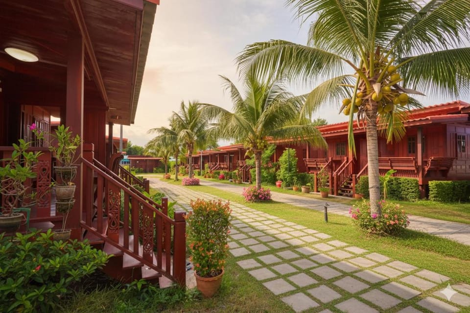 Property building, Garden view
